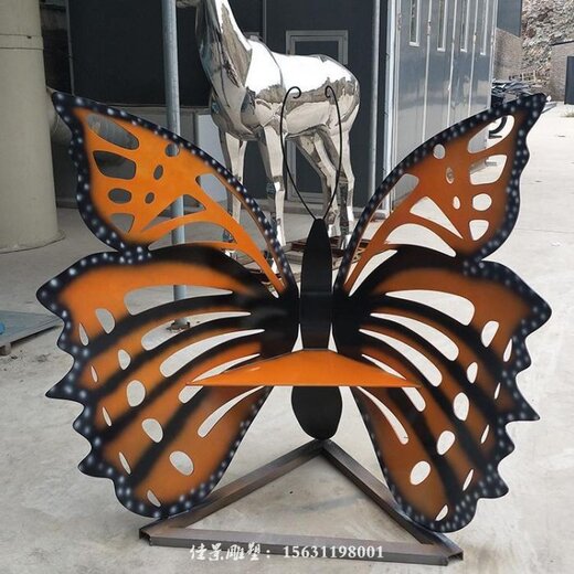 張掖生產蝴蝶雕塑,創意動物